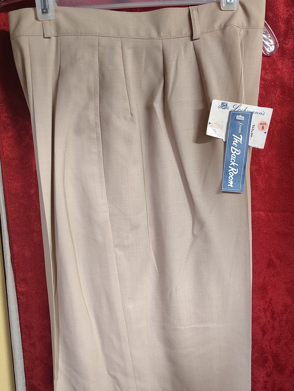 Vintage The Back Room Women's Pants Beige